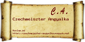 Czechmeiszter Angyalka névjegykártya